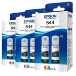 Kit 6 Refil Tinta Para T544 L3110 L3150 L3250 Preto