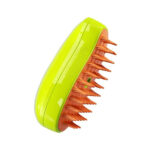Escova Tira Pelo Vapor Pet Usb Recarregável Cão Gato Cor:Verde