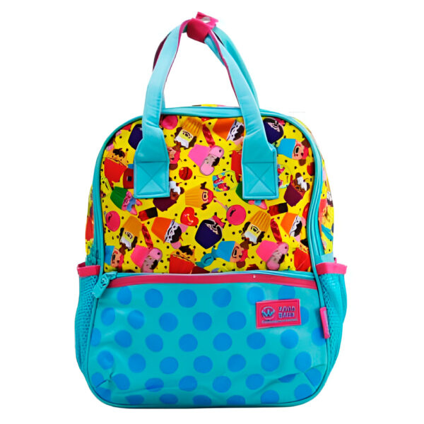 Mochila de Costas Bolsa Infantil Baby Feminina Docinhos Cor:Azul