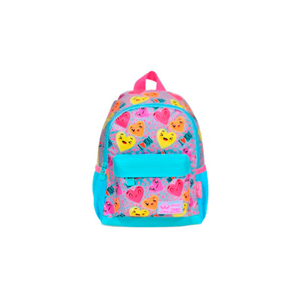 Mochila Infantil Estampas Divertidas Escola Passeio Estampa:Coração