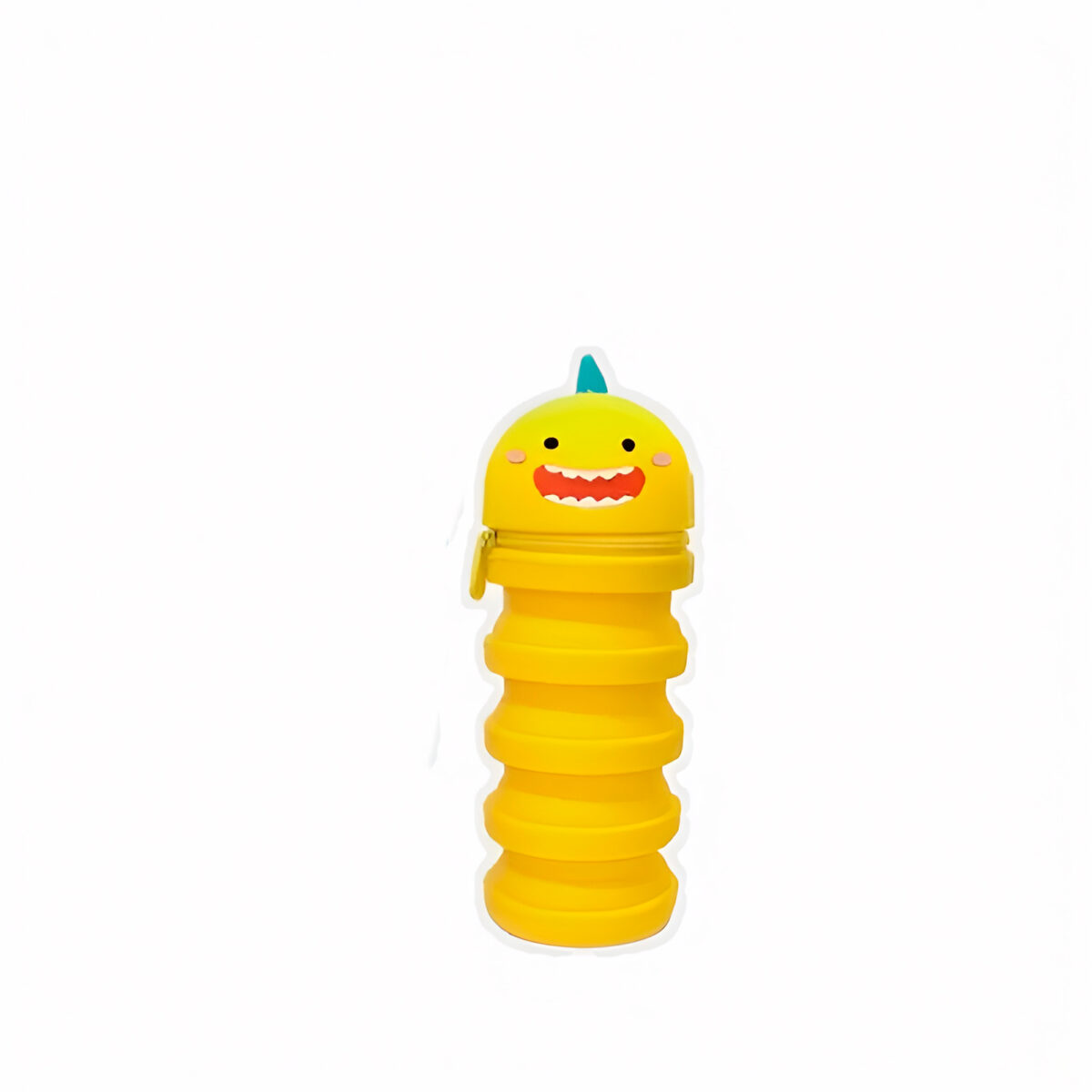 Estojo Retrátil Divertido Personagens Silicone Escola Personagem:Monstrinho Amarelo