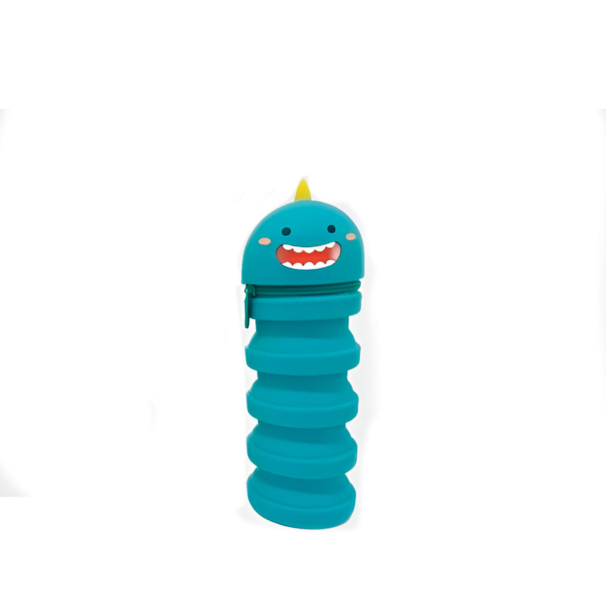 Estojo Retrátil Divertido Personagens Silicone Escola Personagem:Monstrinho Azul