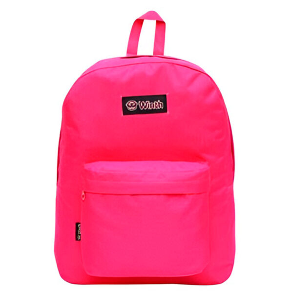 Mochila de Costas Escolar Juvenil Cores Escola Aulas Cor:Pink
