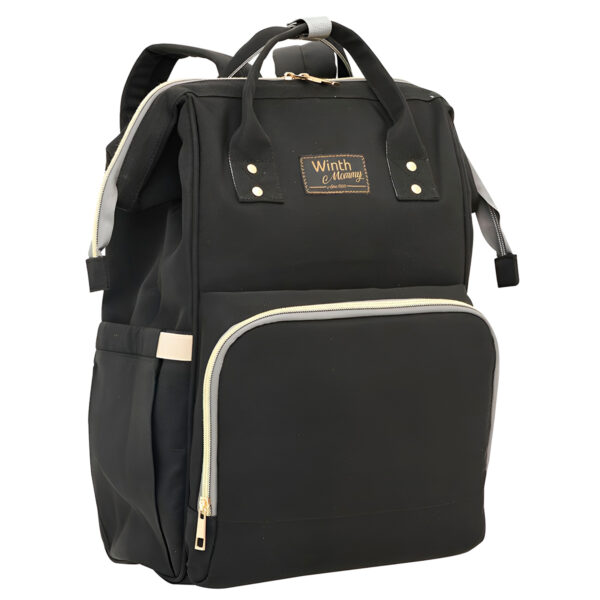 Mochila Maternidade Impermeável Multifuncional Bebê Cor:Preto