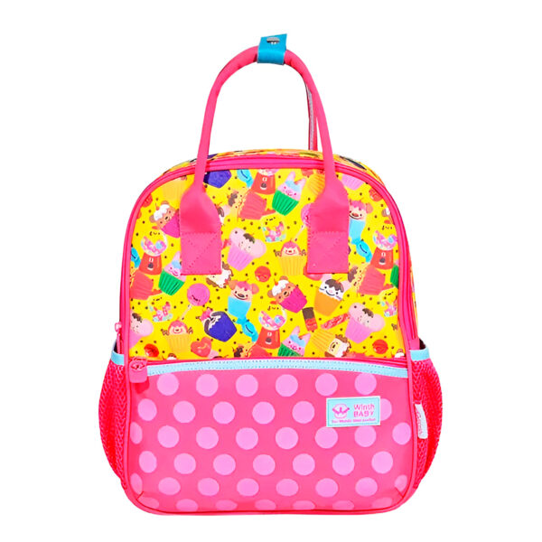 Mochila de Costas Bolsa Infantil Baby Feminina Docinhos Cor:Rosa
