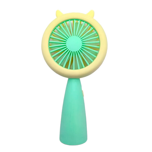 Mini Ventilador Recarregável Usb Modelo LED Portátil Cor:Verde