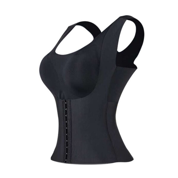 Cinta Modeladora De Corpo Sem Costura 4 Em 1 Bojo Preto Tamanho:XL