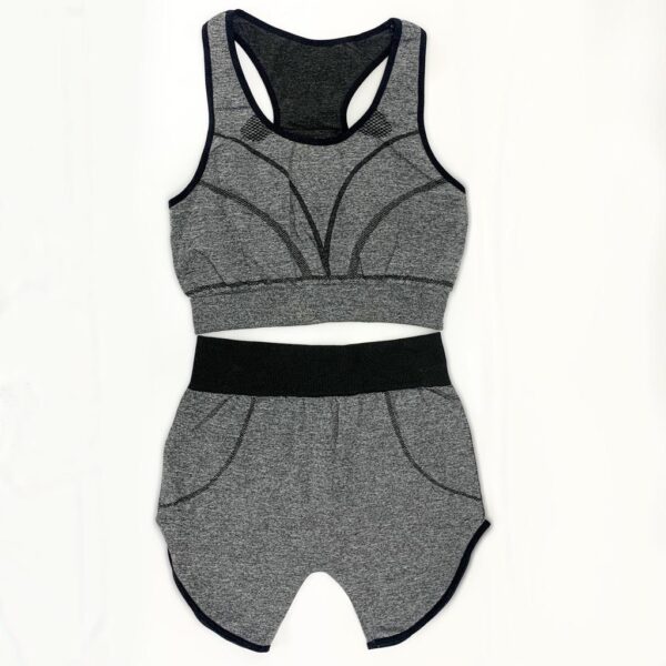 Roupa Para Ginastica Academia Yoga Feminina Conjunto Short E Top Fitness
