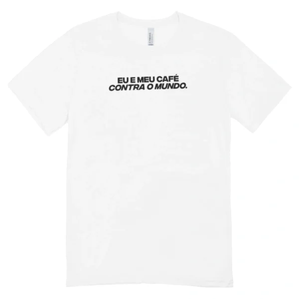 Camisa Feminina Baby Look Café E Coragem