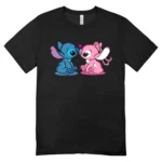 Camisa Feminina Baby Look Stitch and Angel - Imagem 9
