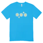 Camisa Feminina Baby Look Flores em Algodão Sustentável - Imagem 5