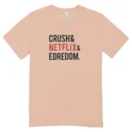 Camisa Feminina Baby Look Crush Netflix e Edredom - Imagem 11