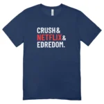 Camisa Feminina Baby Look Crush Netflix e Edredom - Imagem 5