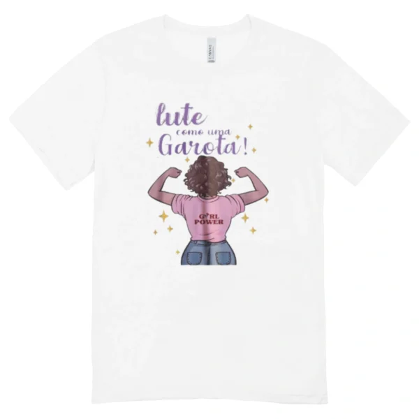 Camisa Feminina Baby Look Lute Como Uma Garota