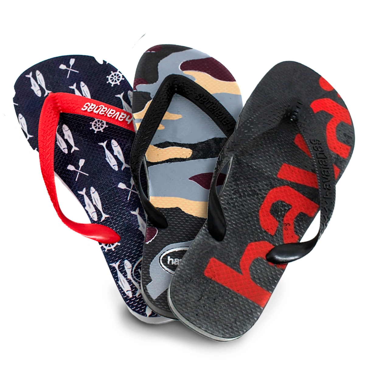df39d229-ce76-5079-85df-02dd109d3238.webp Kit 3 Chinelos Masculino Havaianas Sortidos para Lazer - Imagem 2