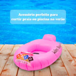 Bote Inflável Infantil para Piscina e Praia – Cor Rosa - Imagem 2