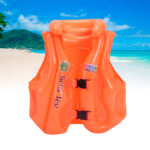 Boia Infantil Colete Salva Vidas Praia Piscina Inflável Criança Cor:Laranja