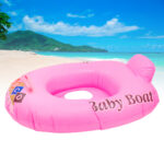 Bote Inflável Infantil para Piscina e Praia – Cor Rosa - Imagem 4