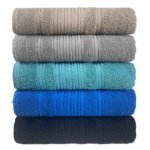 Kit 4 Toalhas de Banho e Rosto Luxo Grossa Cores Vibrantes 100% Algodão Alta Absorção - Imagem 2