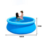 Piscina Inflável Redonda Azul 1000 Litros Verão Diversão - Imagem 3