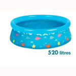 Piscina Inflável Redonda Peixinho Fundo do Mar 520L - Imagem 4