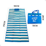 Esteira Bolsa Com Alça de Praia Piscina Impermeável Cor:Azul - Imagem 5