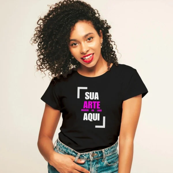 Camisa Feminina Baby Look Lisa