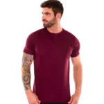 Camiseta Masculina Básica Lisa Algodão Premium Abuzze - Imagem 35