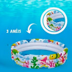 Piscina Inflável Redonda Animais Marinhos Infantil 135 Litros - Imagem 6