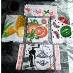Kit 15 Pano Prato Atoalhado C/ FRANJA 100% Algodão Copa Estampadas Sortida 40x60cm - Imagem 5