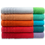 Kit 2 toalhas de Banho Dourado Luxo Bordada 100% Algodão Alta Absorção - Imagem 5