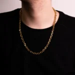 Corrente Cartier Dourada Masculina Dacess 55cm Elegante