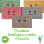 Kit 2 Tapetes Piso Atoalhado Para Banheiro 100% Algodão 45x70cm Saída de Box - Imagem 2