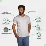 Camiseta Masculina Básica Lisa Algodão Premium Abuzze - Imagem 15