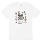 Camisa Feminina Baby Look Deus É Muito Maior Do Que