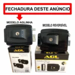 Fechadura Elétrica Agl Inha 12v Abertura Interna Mini - Imagem 7