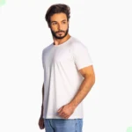 Camiseta Masculina Básica Lisa Algodão Premium Abuzze - Imagem 17