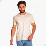 Camiseta Masculina Básica Lisa Algodão Premium Abuzze - Imagem 7