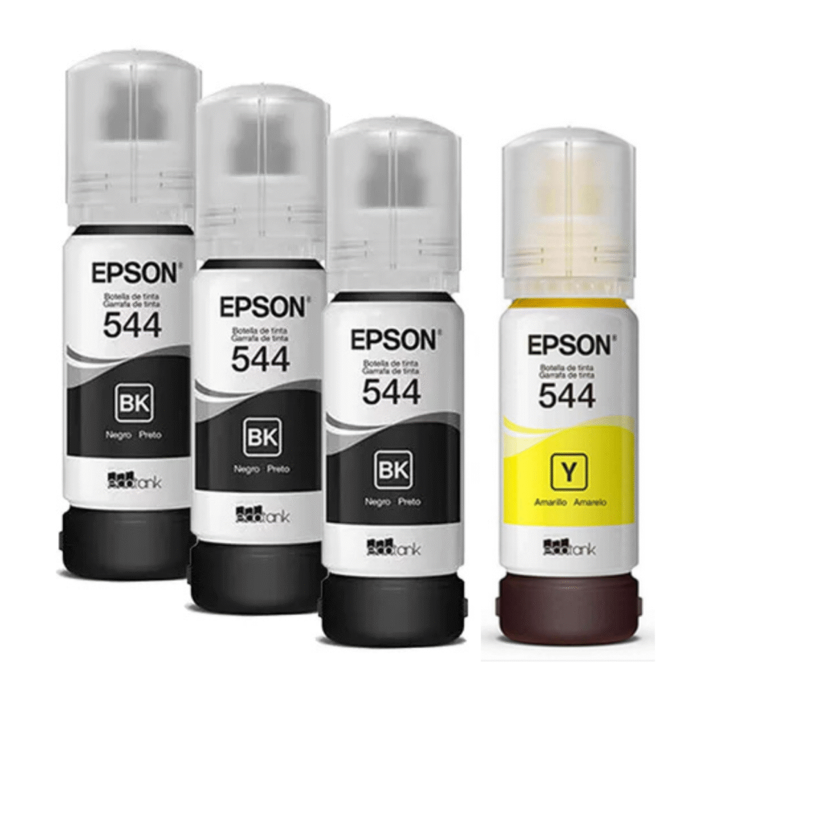 Kit Refil epson T544  Pretas 1 Amarela