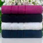 Kit 2 toalhas de Banho Bruna Luxo Bordada 100% Algodão Alta Absorção