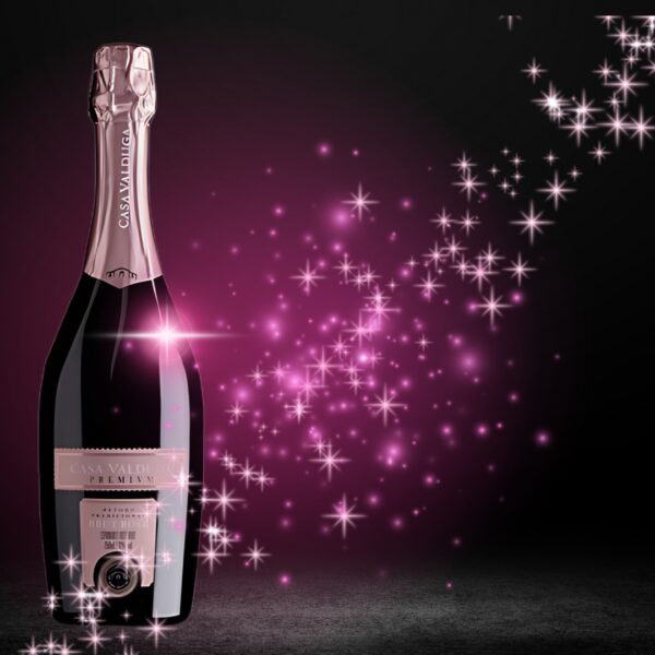 Espumante Rosé Brut Chardonnay e Pinot Noir | Elegância e Sabor Premium