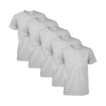Kit com 5 Camisetas Masculina Dry Fit Cinza M