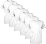 Camiseta Dry Fit Masculina Esportiva – Kit com 6 Unid Cor Branca Tamanho M