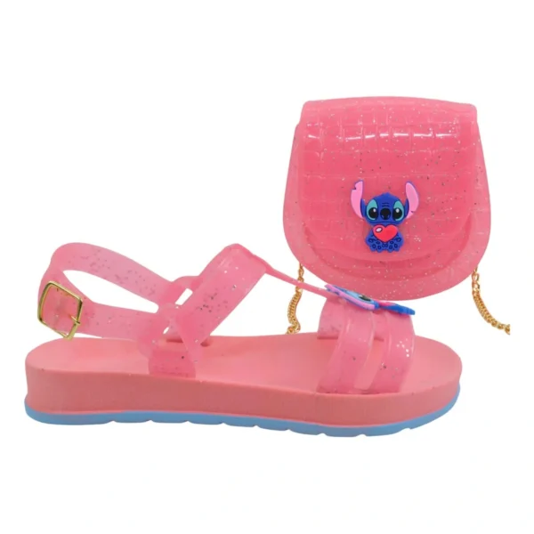 Sandália Infantil + Bolsa Brilhante