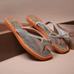 Chinelo Feminino Metalizado com Laço - Imagem 5