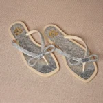 Chinelo Feminino Metalizado com Laço - Imagem 8