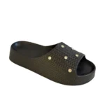 Chinelo Feminino Slide Nuvem Tressê com Strass - Imagem 2
