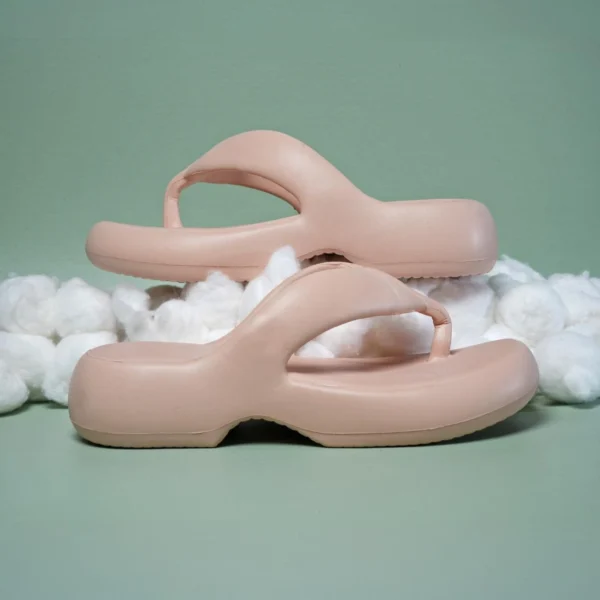 Chinelo Feminino Nuvem Plataforma Free Fuzzy