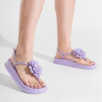 Sandália Feminina Nuvem PodLinda Flor Leve e Confortável - Imagem 17