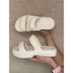 Sandália Papete Feminina Plataforma Ortopedica Marrocos - Imagem 7